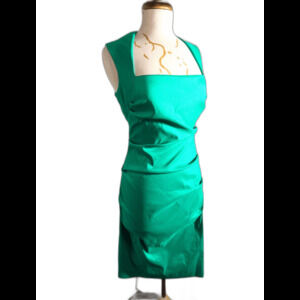 Joseph Ribkoff Dress Size 8 Modern Green Ruffled Cocktail Hour Mini Dress
